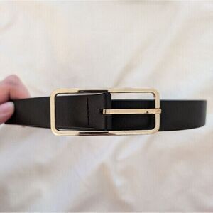 Aigner black leather belt